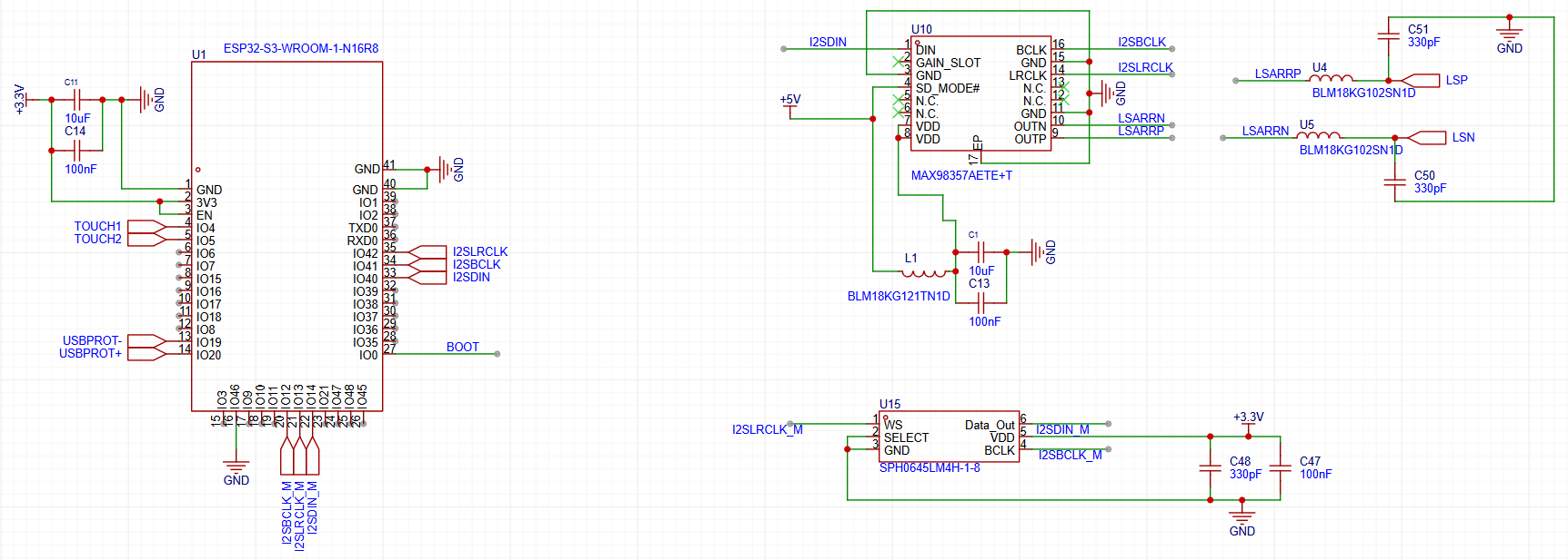 Quell PCB schematic